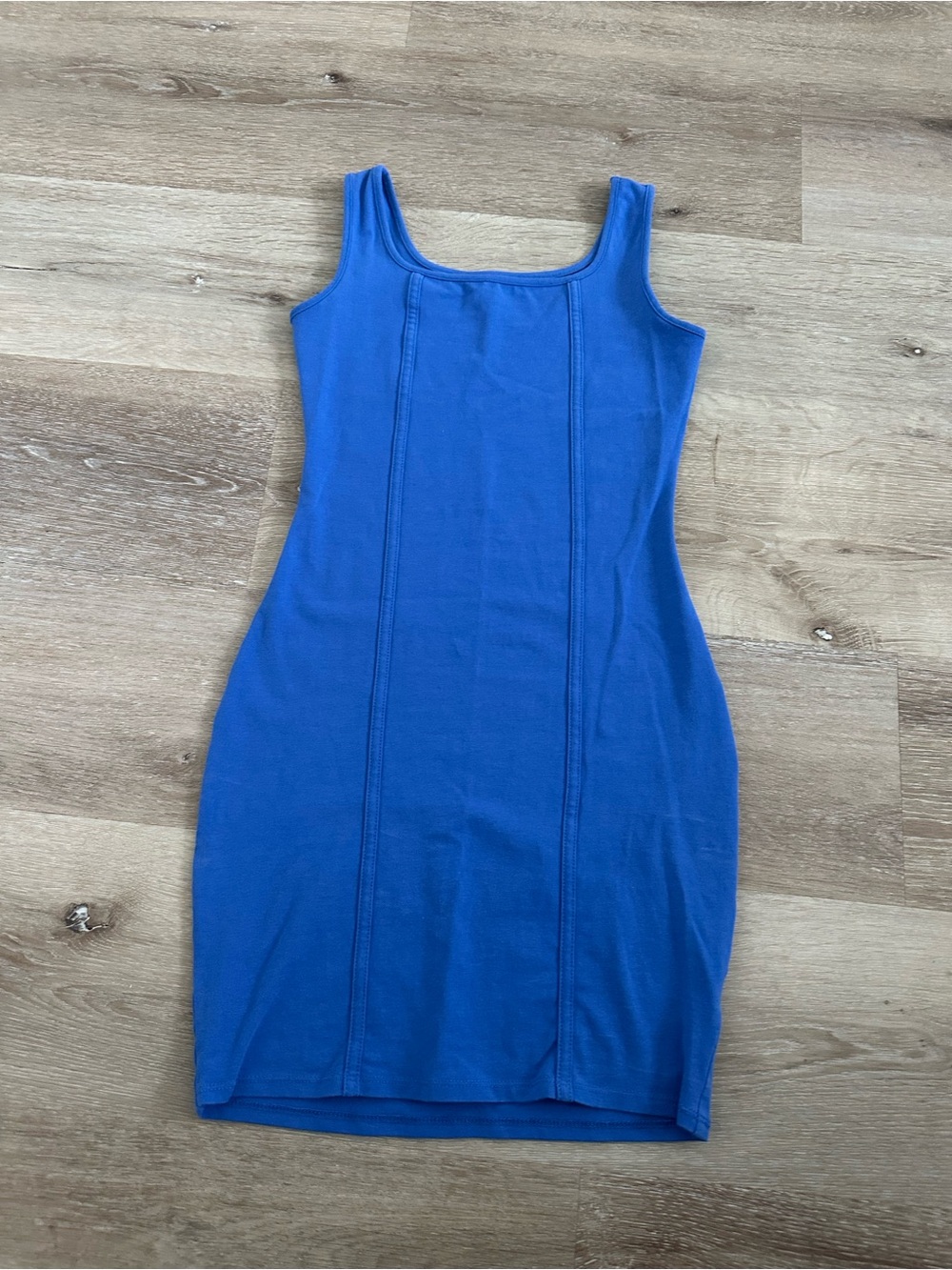 wild fable Royal Blue Scoop Neck Bodycon Mini Dress